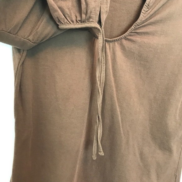 Zara Basics Brown Round Neck Tie Cuffs Knit Size M - Picture 6 of 8